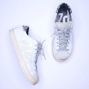 P448 John Sneaker Dusty Giraffe Lace Up Low Top Casual Shoes Women's 36